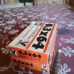 DEUX BOITES DE MUNITIONS RWS 9.3 X 64 BLINDEES 19 GR VM PORT OFFERT