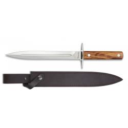 Dague de chasse Manche bois d'olivier Albainox