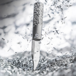 Couteau pliant B&ouml;ker BRLW Meteorite Damast Platinum Edition - 110676DAM