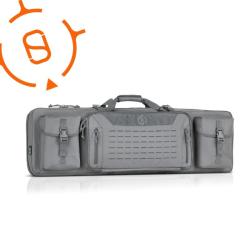 URBAN WARFARE 51" DOUBLE RIFLE BAG GUN SAVIOR EQUIPMENT gris