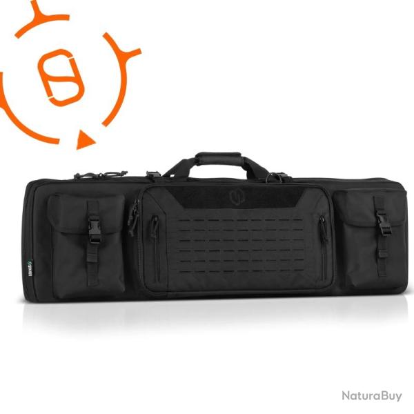 URBAN WARFARE 55" DOUBLE RIFLE BAG GUN SAVIOR EQUIPMENT  noir