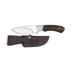 Couteau fixe de chasse Albainox - Manche en bois lamin&eacute; Stamina