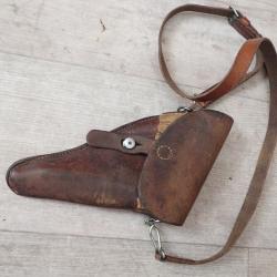 1916 Holster, &eacute;tui pour revolver 1882 ou 82/29 avec bretelle.  R&eacute;glementaire suisse.