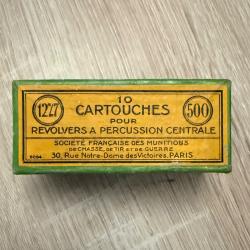 ENCH&Egrave;RES 1� ! Rarissime Cartouches .500 TRANTER !! Rarissime bo&icirc;te d'&eacute;poque pleine - Cat&eacute;gorie D -