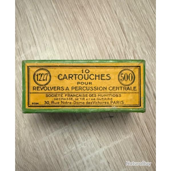 ENCH�RES 1� ! Rarissime Cartouches .500 TRANTER !! Rarissime bo�te d'�poque pleine - Cat�gorie D -