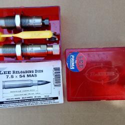 Jeu d'outils LEE pr&eacute;cision cal 7.5X54 fran&ccedil;ais