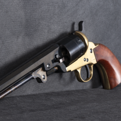 Revolver &agrave; poudre noire PIETTA Colt 1851 Navy Reb Nord laiton .44 PN