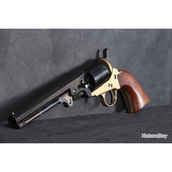 Revolver � poudre noire PIETTA Colt 1851 Navy Reb Nord laiton .44 PN