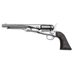 Revolver &agrave; poudre noire PIETTA Colt 1851 Navy U.S. Marshal acier nickel&eacute; grav&eacute; .44 PN