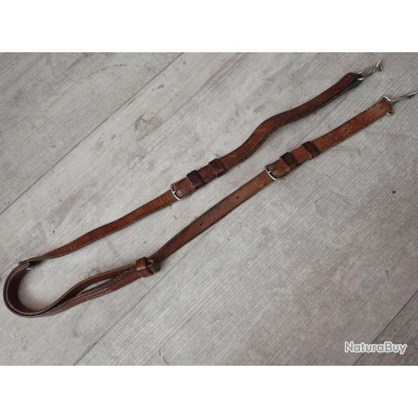 1960 Bretelle d'�tui de pistolet parabellum suisse 06, 06/29, P210 SIG, sacoche  ...