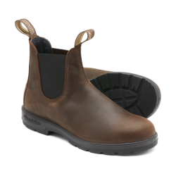 Boots mixtes Chelsea classic - #1609 Antique brown - Blundstone - 42 / Marron