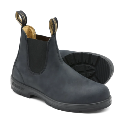 Boots mixtes Chelsea classic - #587 rustic black - Blundstone - 42,5 / Noir