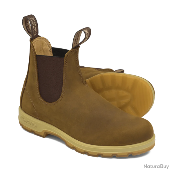 Boots mixtes Chelsea classic - #1320 Saddle brown bi-ton - Blundstone - 46 / Bronze