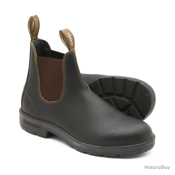 Boots mixtes Chelsea original - #500 Stout brown - Blundstone - 42,5 / Marron