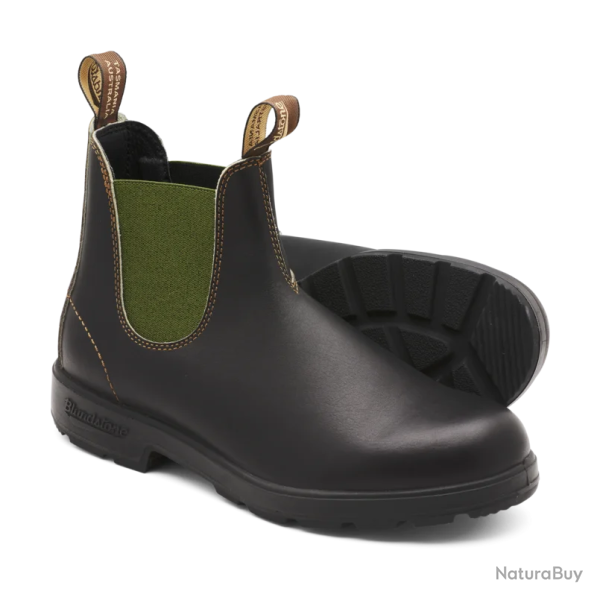 Boots mixtes Chelsea original - #519 Stout brown/olive - Blundstone - 41 / Marron