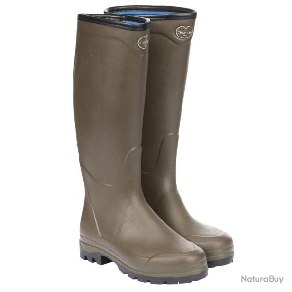 Bottes country cross homme n�opr�ne vert chameau - 47