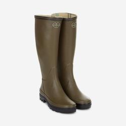 Bottes GIVERNY jersey femme vert chameau