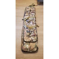 Housse / Sac arm r&eacute;plique camouflage dessertdouble poche airsoft 115 cm et 60 cm