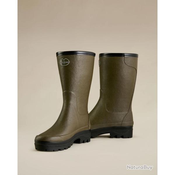 Bottillons GIVERNY fourr�s femme vert chameau - 39