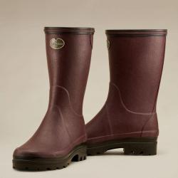 Bottillons GIVERNY jersey femme cherry - 40