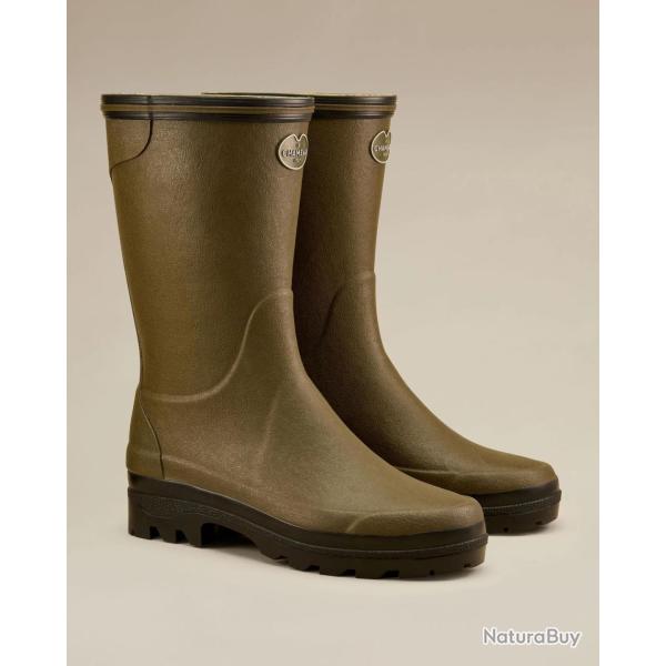 Bottillons GIVERNY jersey femme vert chameau - 41