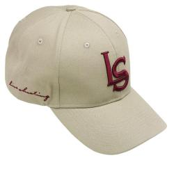 Casquette baseball LS beige/bordeaux