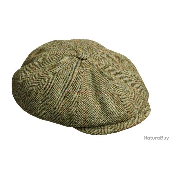 Casquette gavroche en tweed - Berleigh - Laksen - L (60 - 61 cm) / Vert