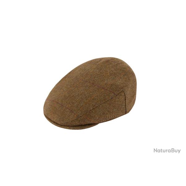 Casquette plate en tweed Rutland - Birch - Alan Paine - L (59 - 60 cm) / Marron