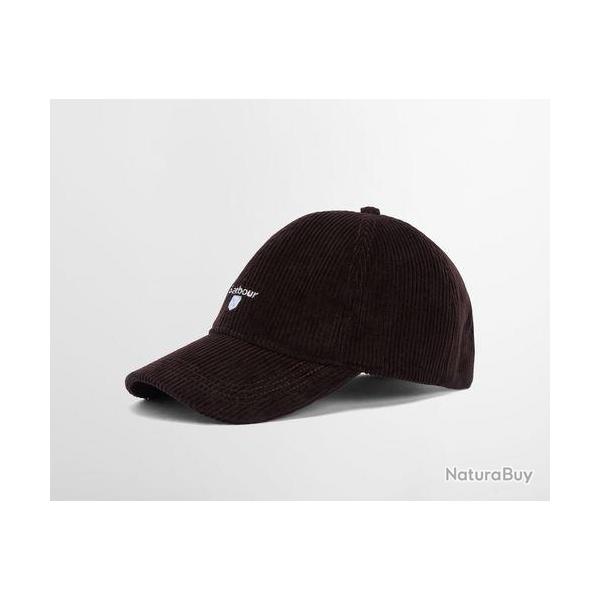 Casquette baseball en velours Preston - 3 coloris - Barbour - Marron / Taille unique