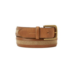 Ceinture cuir et tweed Hartington 2 coloris - M / Oak
