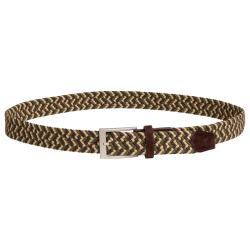 Ceinture &eacute;lastique green brown - 95