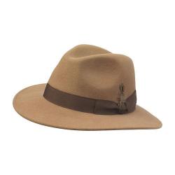 Chapeau feutre cashmere HERITAGE - Camel / XL (61 cm)