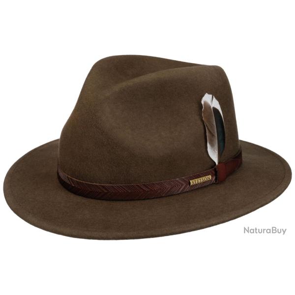 Chapeau Traveller Woolfelt dark earth - L (59 cm)