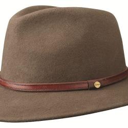 Chapeau Traveller Woolfelt deep taupe - L (59 cm)