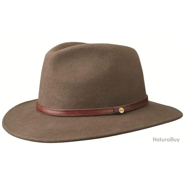 Chapeau Traveller Woolfelt deep taupe - XL (61 cm)