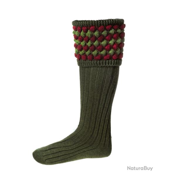 Chaussettes ANGUS spruce + garters - Spruce / 42/44