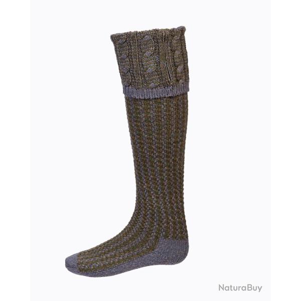 Chaussettes de chasse Homme Reiver - Blue Lovat - House of Cheviot - Bleu / 45/48