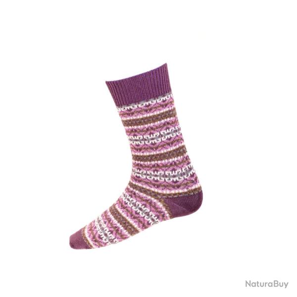 Chaussettes FAIRISLE thistle - Thistle / 42/44