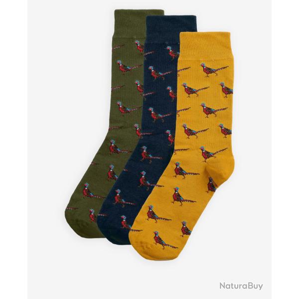 Chaussettes Faisans Homme Pack - Forest Mist - Barbour