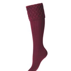 Chaussettes Lady RANNOCH burgundy - burgundy / 39/41