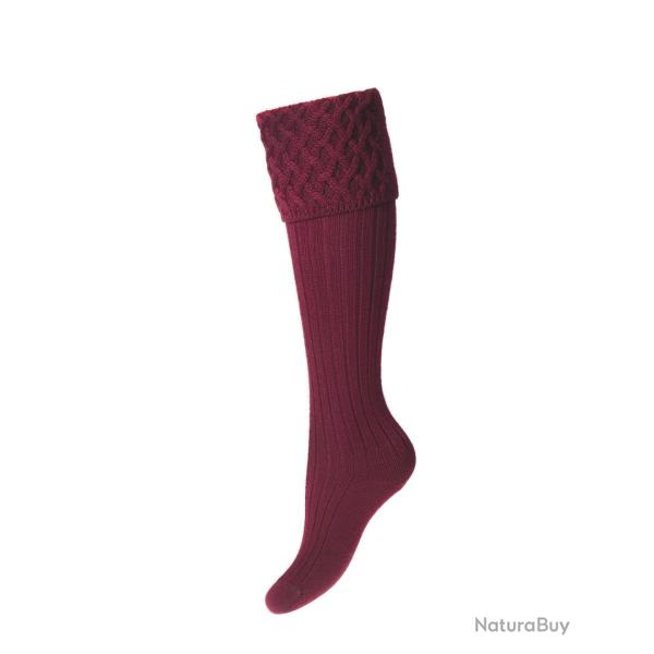 Chaussettes Lady RANNOCH burgundy - burgundy / 39/41