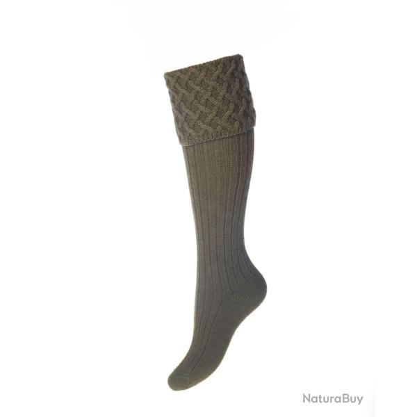Chaussettes Lady RANNOCH dark olive - Dark olive / 36/38