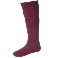 Chaussettes RANNOCH burgundy - Burgundy / 39/41