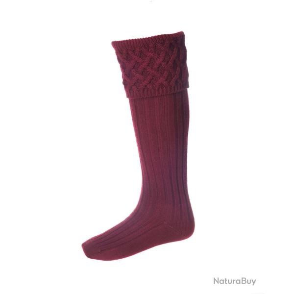 Chaussettes RANNOCH burgundy - Burgundy / 39/41