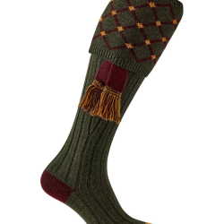 Chaussettes Regent hunter avec garters - 43 - 45 / Vert