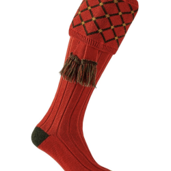 Chaussettes de chasse Regent avec garters - Orange - Pennine - 40 - 42 / Orange