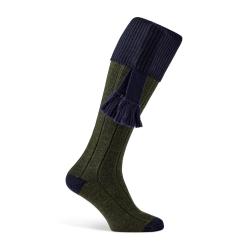 Chaussettes Royale hunter navy avec garters - 40 - 42