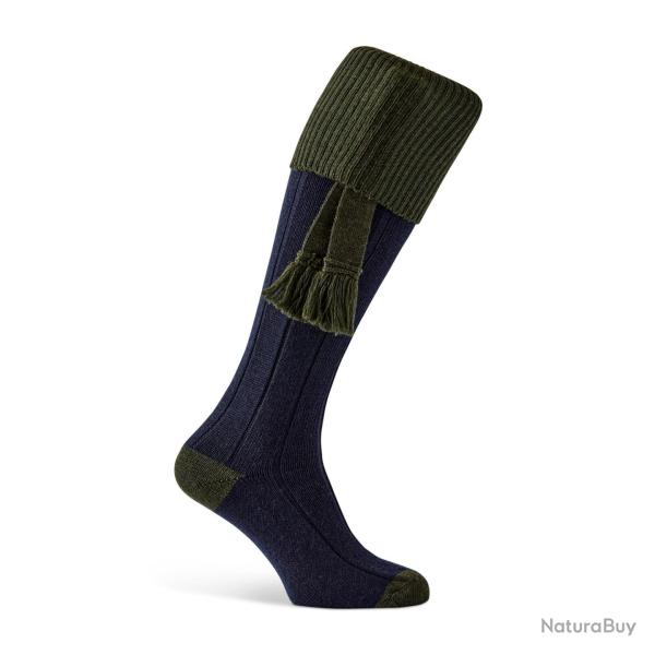 Chaussettes Royale navy avec garters - 43 - 45