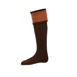 Chaussettes TAYSIDE + garters walnut - walnut / 42/44