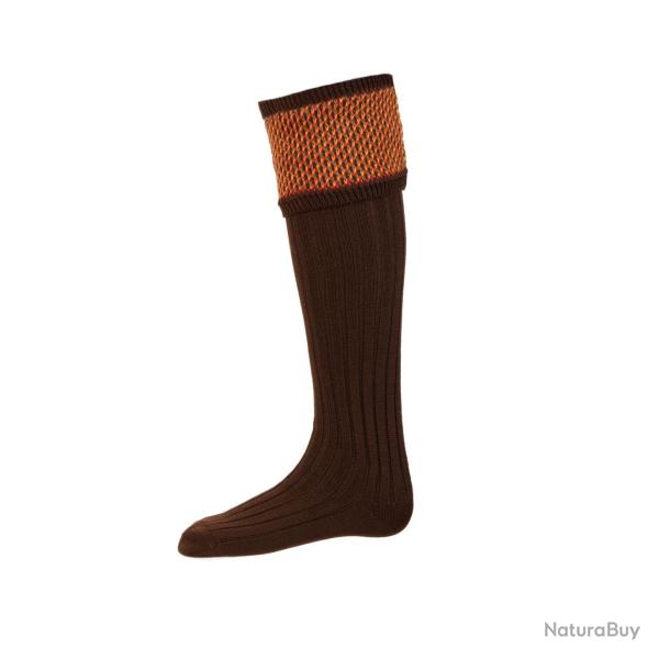 Chaussettes TAYSIDE + garters walnut - walnut / 45/48